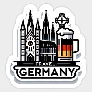 Germany Travel Landmarks Sticker Sticker